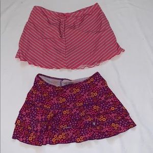 Girls L swim shorts and swim skirt